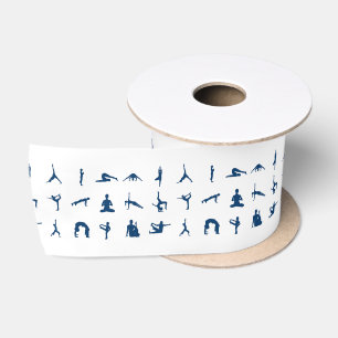 Ruban En Satin Silhouette Yoga Possède Thunder_Cove