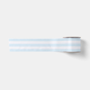 Ruban En Satin Simple Azur French Stripe
