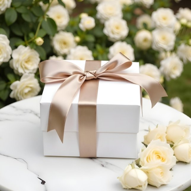 Ruban En Satin Simple Beige Pur C6A27F (Simple Pure Beige C6A27F Satin Ribbon)