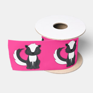 Ruban En Satin Skunk Anniversaire Fête Enfants Pink Satin Ruban