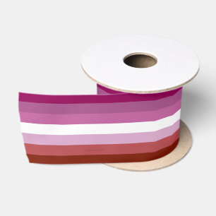 Ruban En Satin SlipperyJoe's Lesbian Pride drapeau feminine Lipst