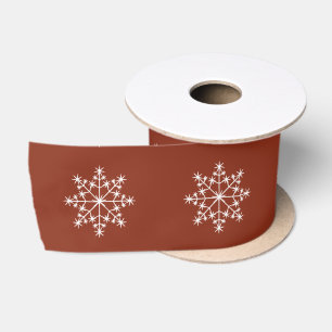 Ruban En Satin Snowflake Motif de vacances Sienna Noël
