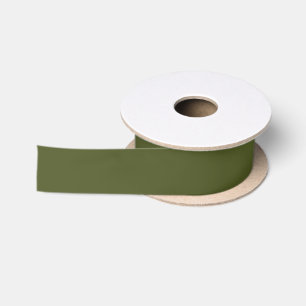 Ruban En Satin Solid Army Green