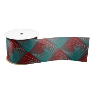 Ruban En Satin Spinale bordeaux turquoise