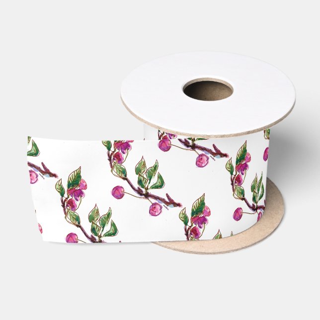 Ruban En Satin Splendeur de cerise (Bobine)