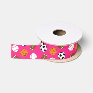 Ruban En Satin Sports Anniversaire Fête Enfants Cute Rose Girls