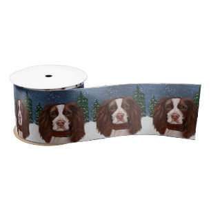 RUBAN EN SATIN SPRINGER SPANIEL ANGLAIS      