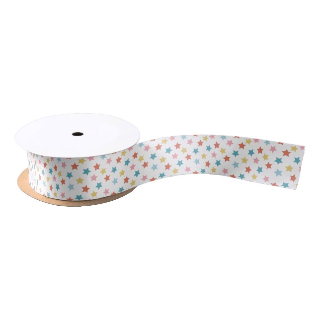 Ruban En Satin Star Confetti (Rétro) (Bobine)