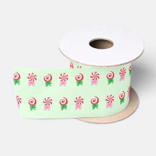 Ruban En Satin Sucre de canne de Noël Frotles Motif