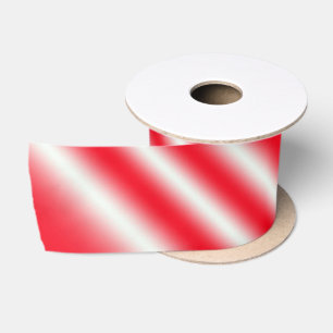 Ruban En Satin Sucre de canne Rouge Et Blanc Gratté