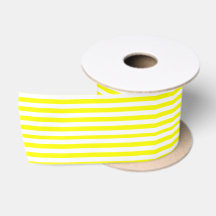 Sunshine Yellow and White Striped Print