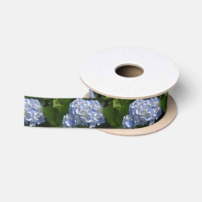 Ruban En Satin Superbe Hydrangea Bush à fleurs bleues claires (Bobine)