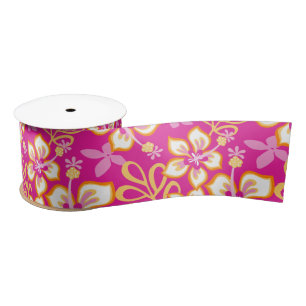 Ruban En Satin Surf JUNGLE (COMBO ROSE) SATIN RIBBON