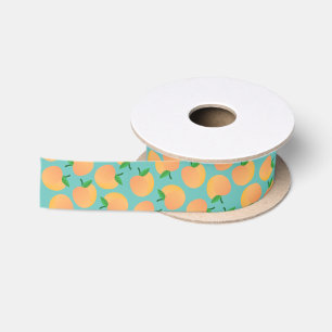 Ruban En Satin Sweet Peach Cute Fruit 1er Anniversaire Thème