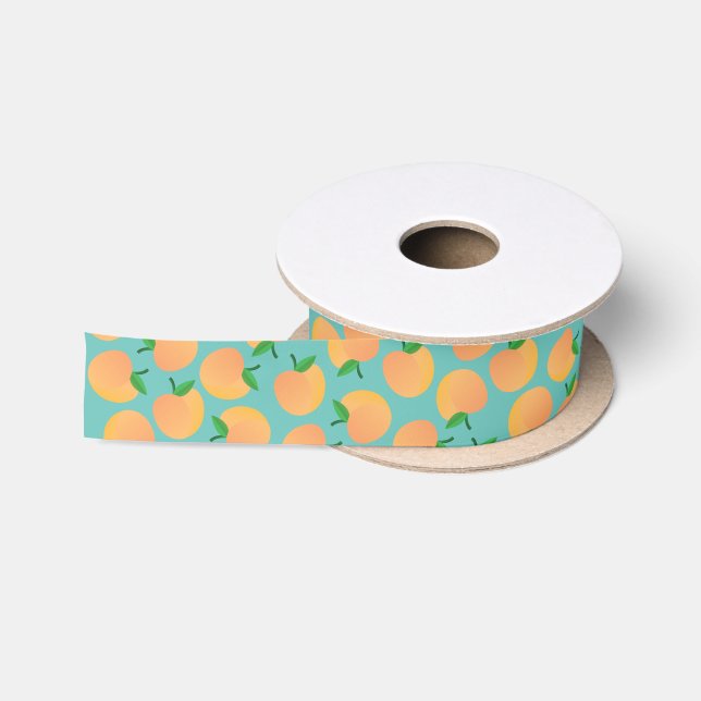 Ruban En Satin Sweet Peach Cute Fruit 1er Anniversaire Thème (Bobine)