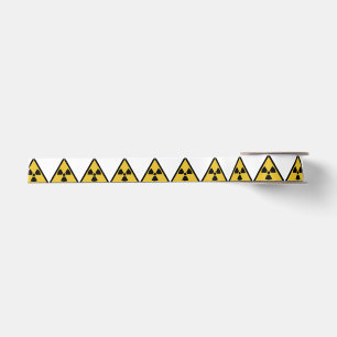 Ruban En Satin Symbole d'avertissement de rayonnement (danger rad