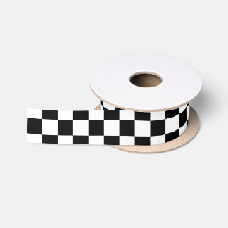 Ruban En Satin Tableau de bord noir et blanc