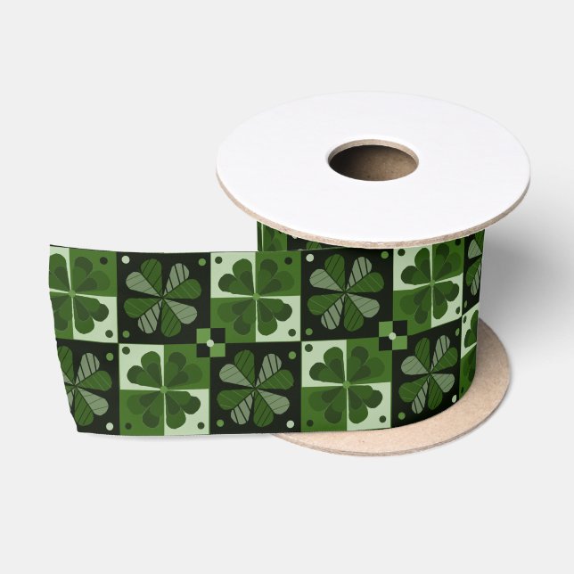 Ruban En Satin Tableau de contrôle shamrock (Bobine)