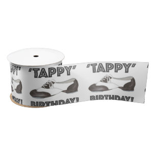 Ruban En Satin Tappy Joyeux Anniversaire Danse Professeur Tap Cha