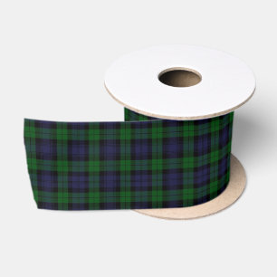 Ruban En Satin Tartan à carreaux classique Black Watch écossais