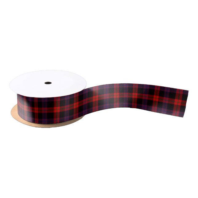 Ruban En Satin Tartan Brown de clan (Bobine)