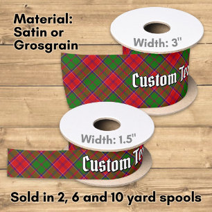 Ruban En Satin Tartan Clan Grant