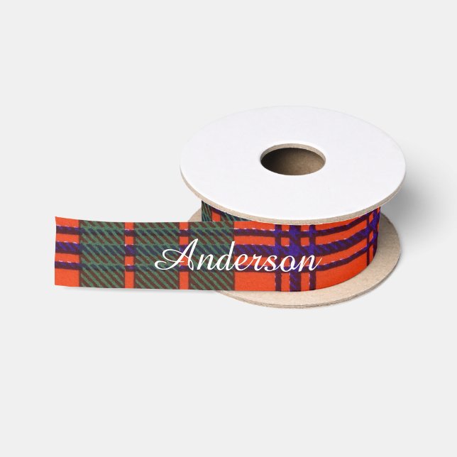 Ruban En Satin Tartan d'écossais de plaid de clan d'Anderson (Bobine)