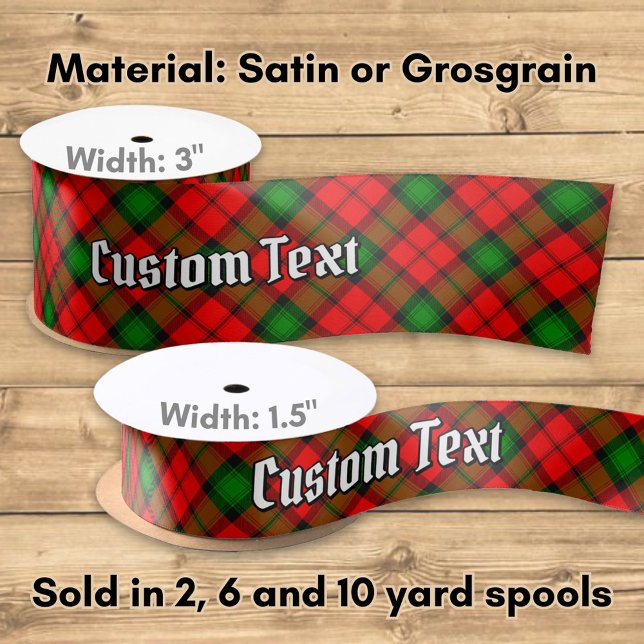 Ruban En Satin Tartan du clan Kerr (Créateur téléchargé)