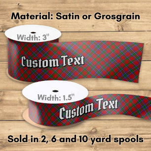 Ruban En Satin Tartan du Clan Sinclair
