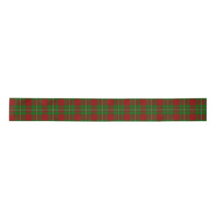Ruban En Satin Tartan écossais rouge et vert