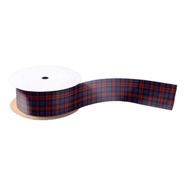 Ruban En Satin Tartan Rustique Plaid Classique (Bobine)