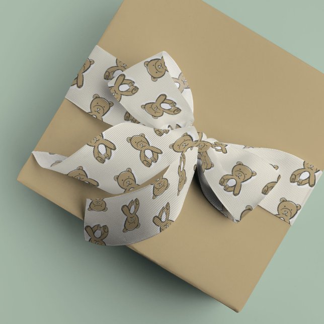 Ruban En Satin Teddy Bear (Teddy bear ribbon)