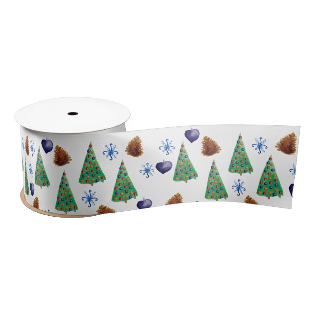 Ruban En Satin Temps de Christmas (Bobine)