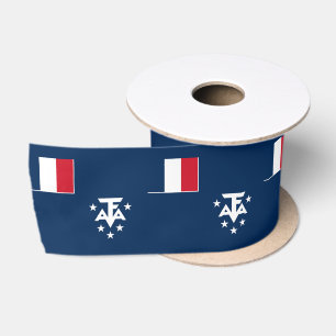 Ruban En Satin Terres australes et antarctiques françaises