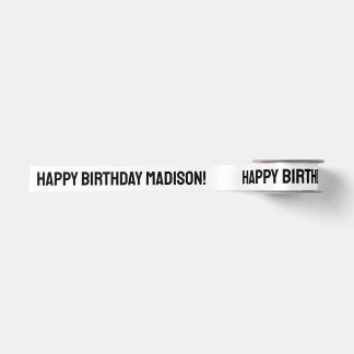 Ruban En Satin Texte personnalisé Joyeux Anniversaire