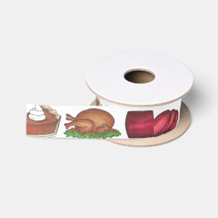 Ruban En Satin Thanksgiving Christmas Holiday Foods Dinner Repas