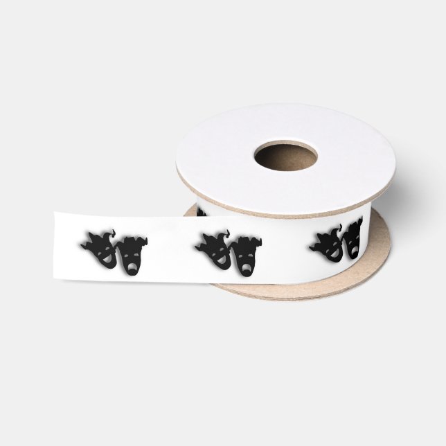 Ruban En Satin Théâtre comique et tragique (Bobine)