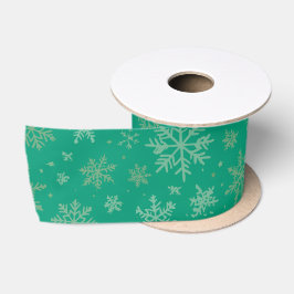 Ruban En Satin Tiel avec Flèche-neige en or