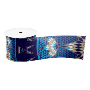 Ruban En Satin Tipi d'étoile de matin (bleu)