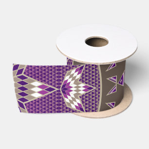 Ruban En Satin Tipi d'étoile de matin (pourpre)