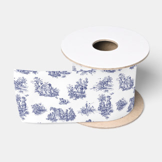 Ruban En Satin Toile Marine