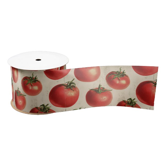 Ruban En Satin Tomate (Bobine)