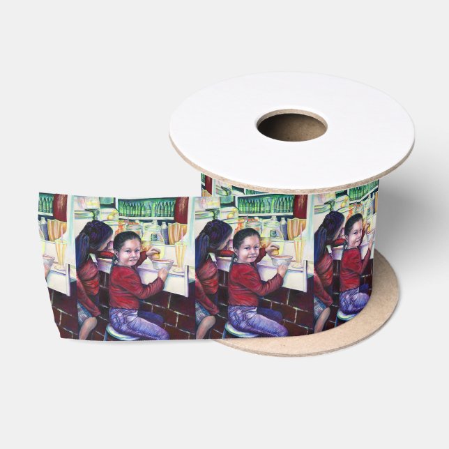 Ruban En Satin Toutes les bonnes filles ont de la glace (Bobine)