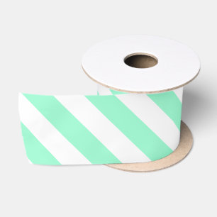 Ruban En Satin Tracées de menthe
