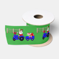 Tracteur Père Noël Avec Remorque Cadeau Imprimer 3