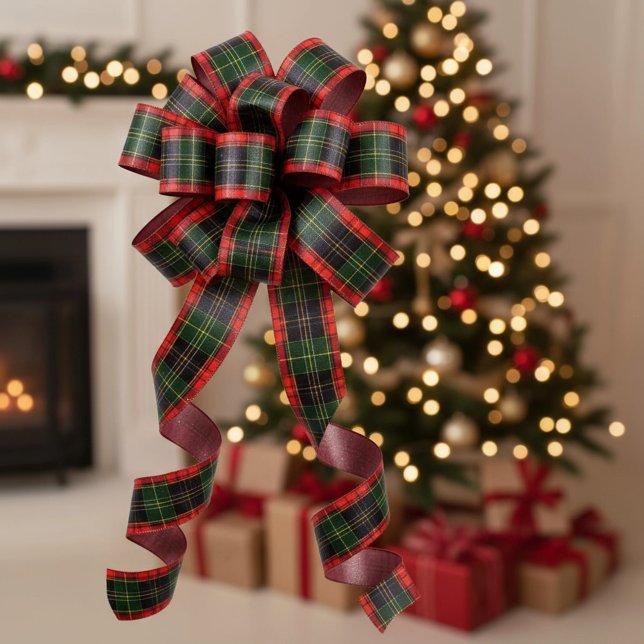 Ruban En Satin Traditional Holiday Plaid (Créateur téléchargé)