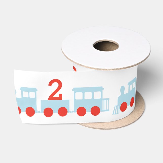 Ruban En Satin Train personnalisé Anniversaire fête Satin Ribbon (Bobine)