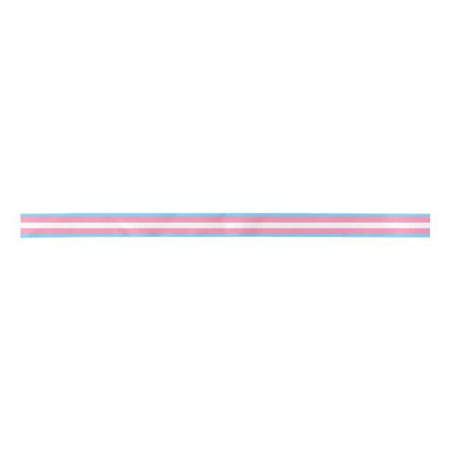 Ruban En Satin Trans flag satin ribbon (Devant)