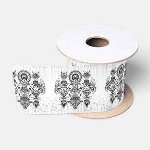 Ruban En Satin Tribal autochtone Abstrait
