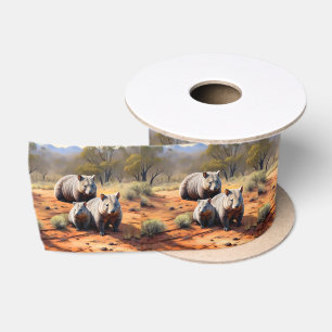 Ruban En Satin Trio Extérieur : Wombat Wanderers,